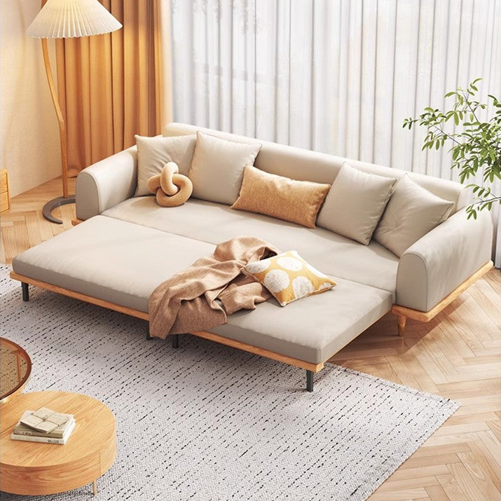 Limited time sale -Japandi Minimalism Solid Wood Sofa Bed