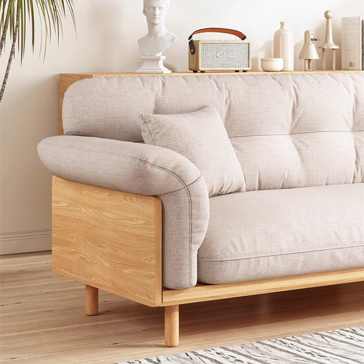 Limited time sale -Japandi Style Upholstered Cotton Linen Sofa