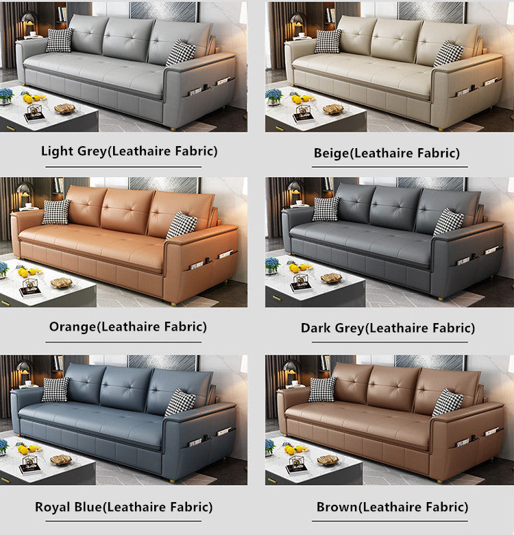 Leathaire Sleeper Sofa Bed With Mattress