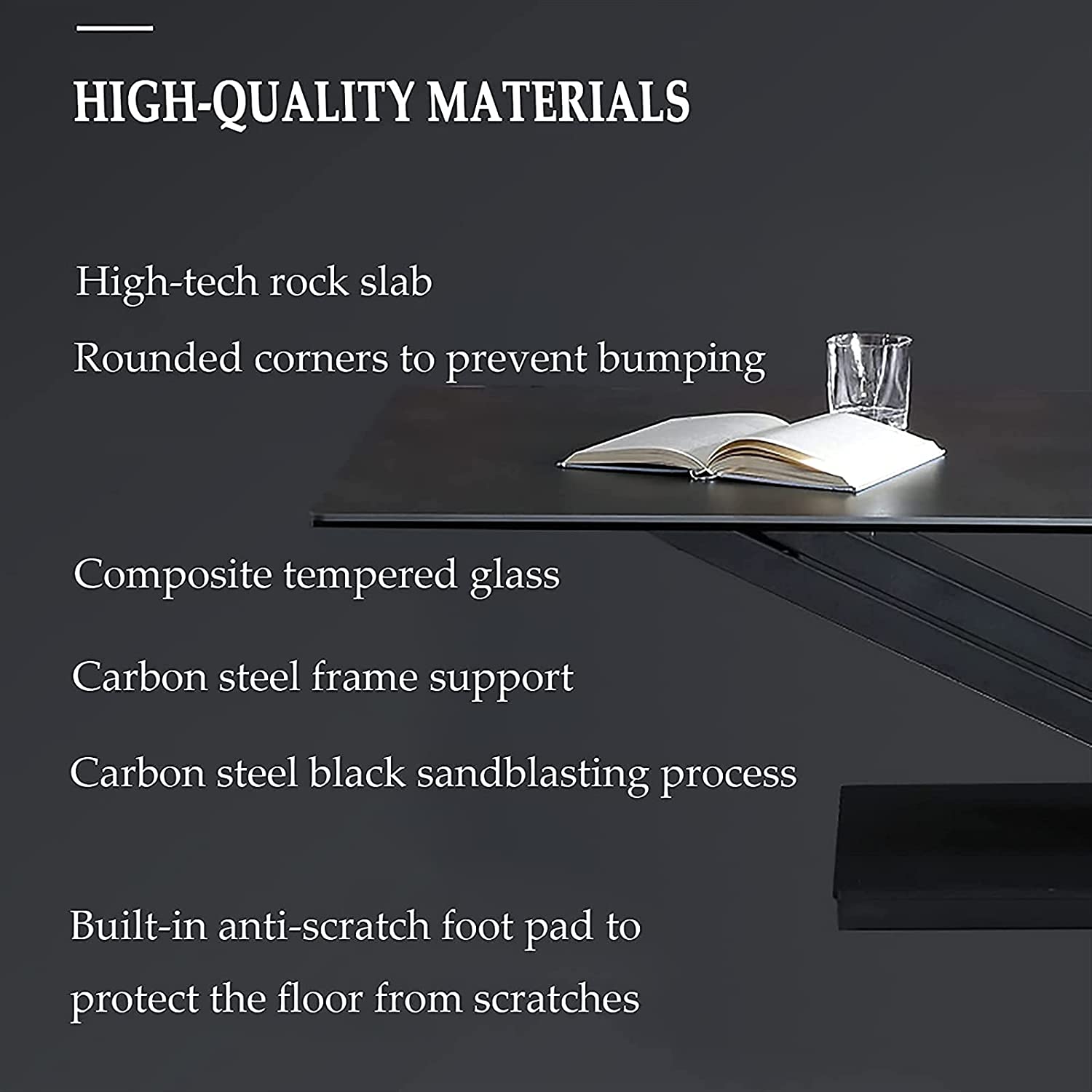 Limited time sale -Sintered Stone Height Adjustable Coffee Table