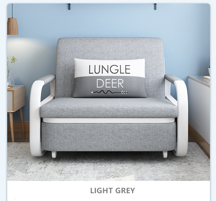 2-in-1 Design Convertible Single Sofa Bed with Storage Underneath