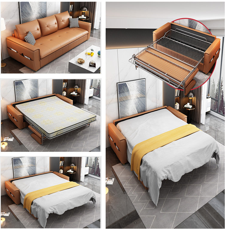 Leathaire Sleeper Sofa Bed With Mattress
