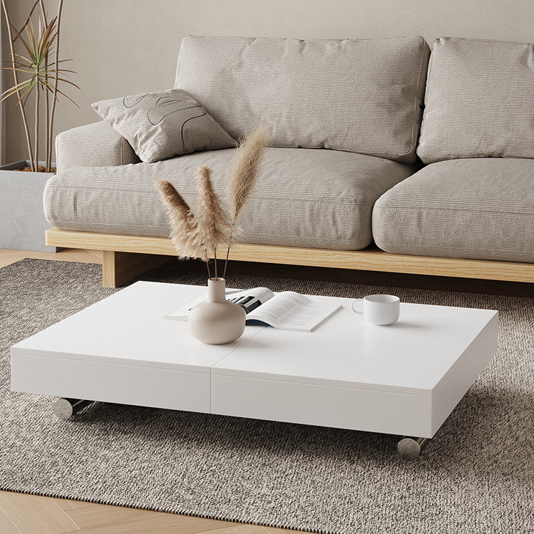 2-in-1 Transformable Dining Table & Coffee Table with Up and Down Mechanism