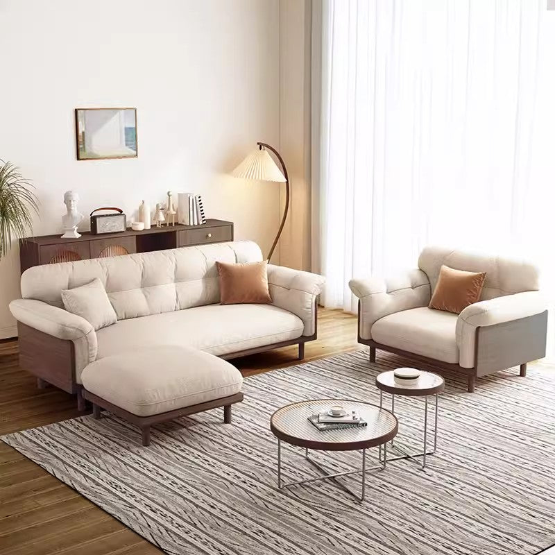 Limited time sale -Japandi Style Upholstered Cotton Linen Sofa