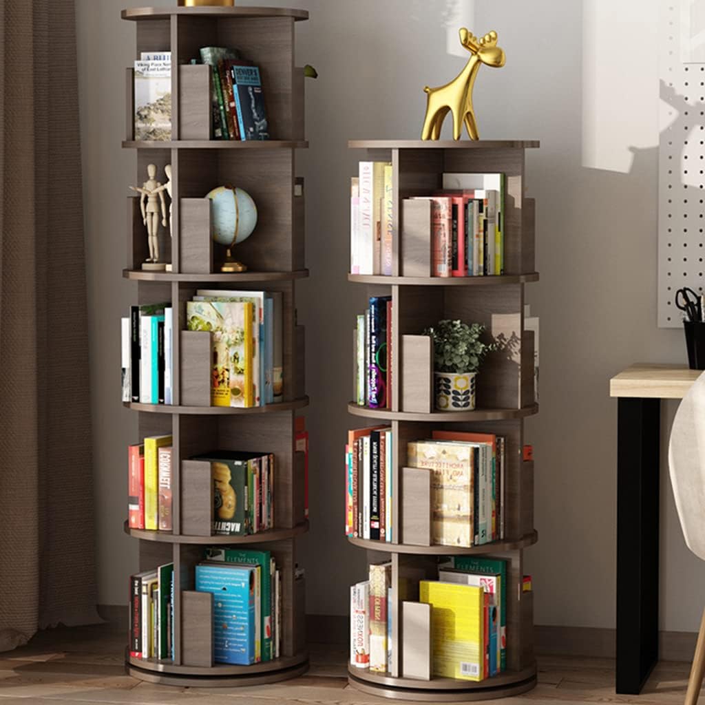Limited time sale -360° Rotating Solid Wood Bookshelf