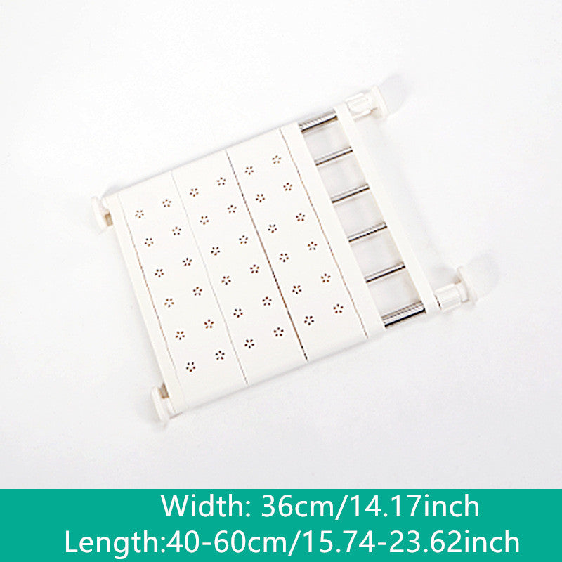 Limited time sale -Expandable Closet Tension Shelf Storage Rack for Wardrobe, Kitchen, Bathroom