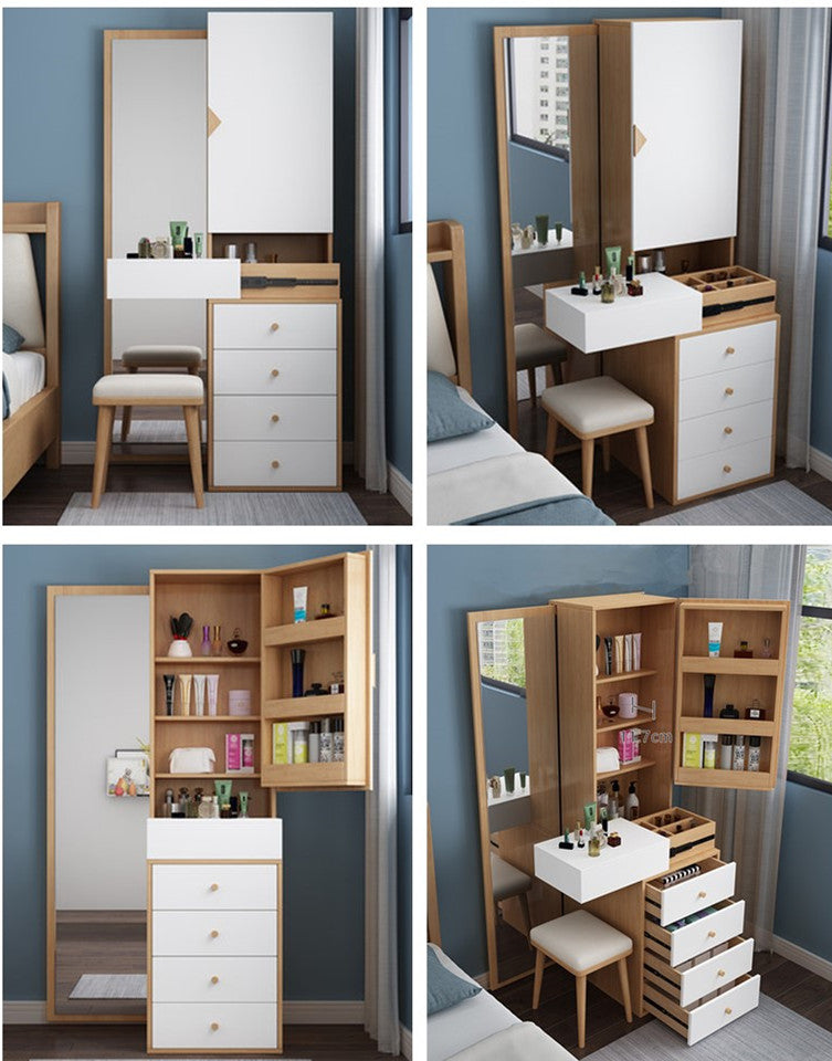 Last 3 days -Nordic Dressing Table with Full Body Mirror And Drawers