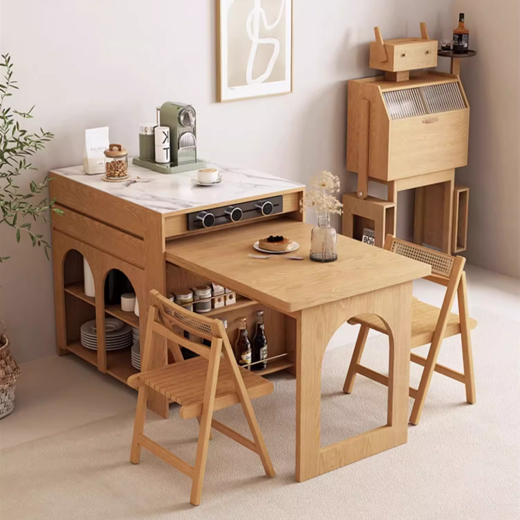 Telescopic and Expandable Island Table