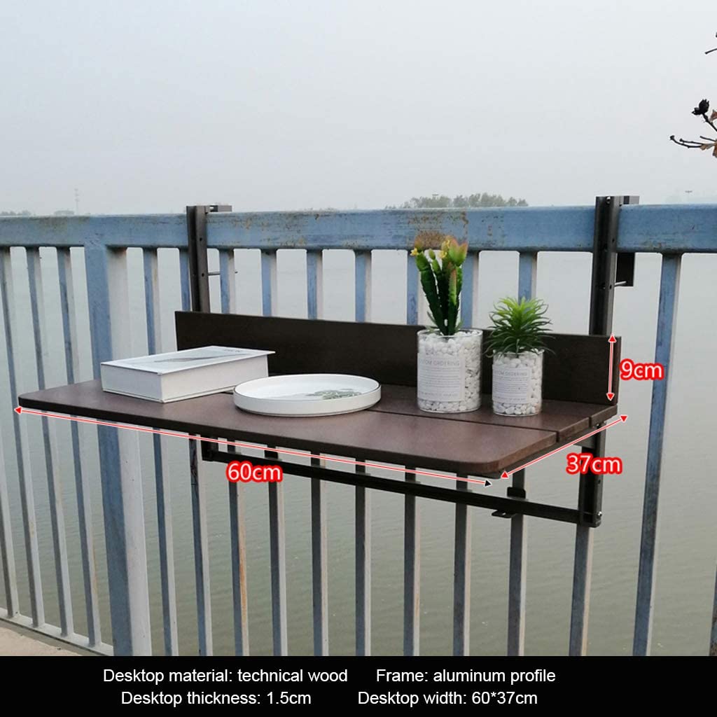Folding Balcony Bar Table for Railings