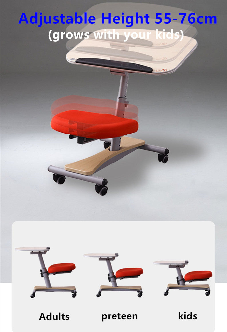 Limited time sale -Movable and Adjustable Children's Study Table Mobile Workstation for Adults