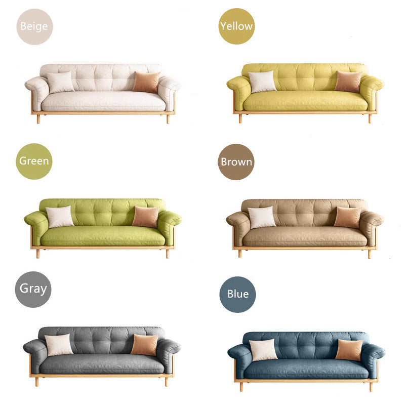 Limited time sale -Japandi Style Upholstered Cotton Linen Sofa