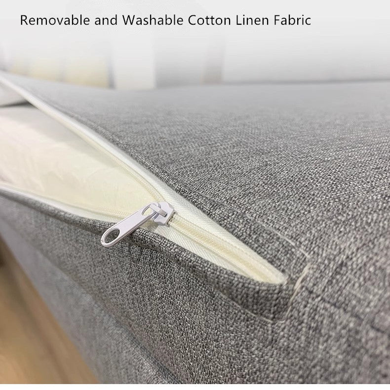 Convertible Sofa Bed with Backrest Storage Rack