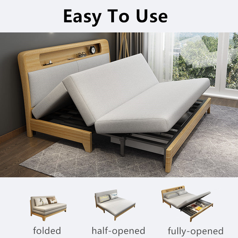 Sofa Bed With Underneath Storage and Night Light