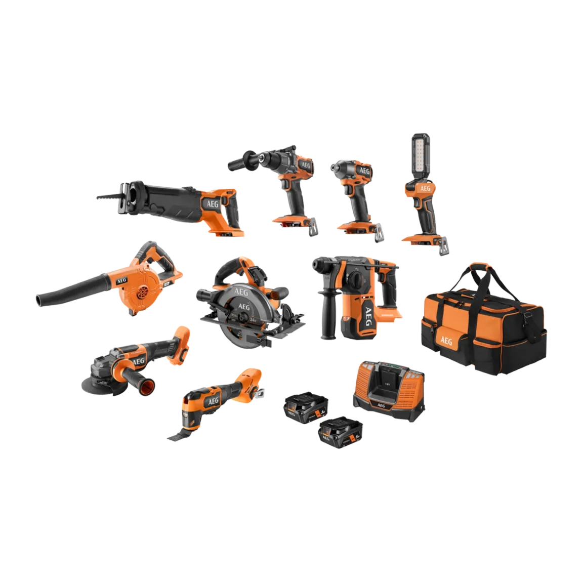 🔥Last Day For Clearance⚡18V FUSION/BRUSHLESS 10-PIECE 5.0AH FORCE KIT