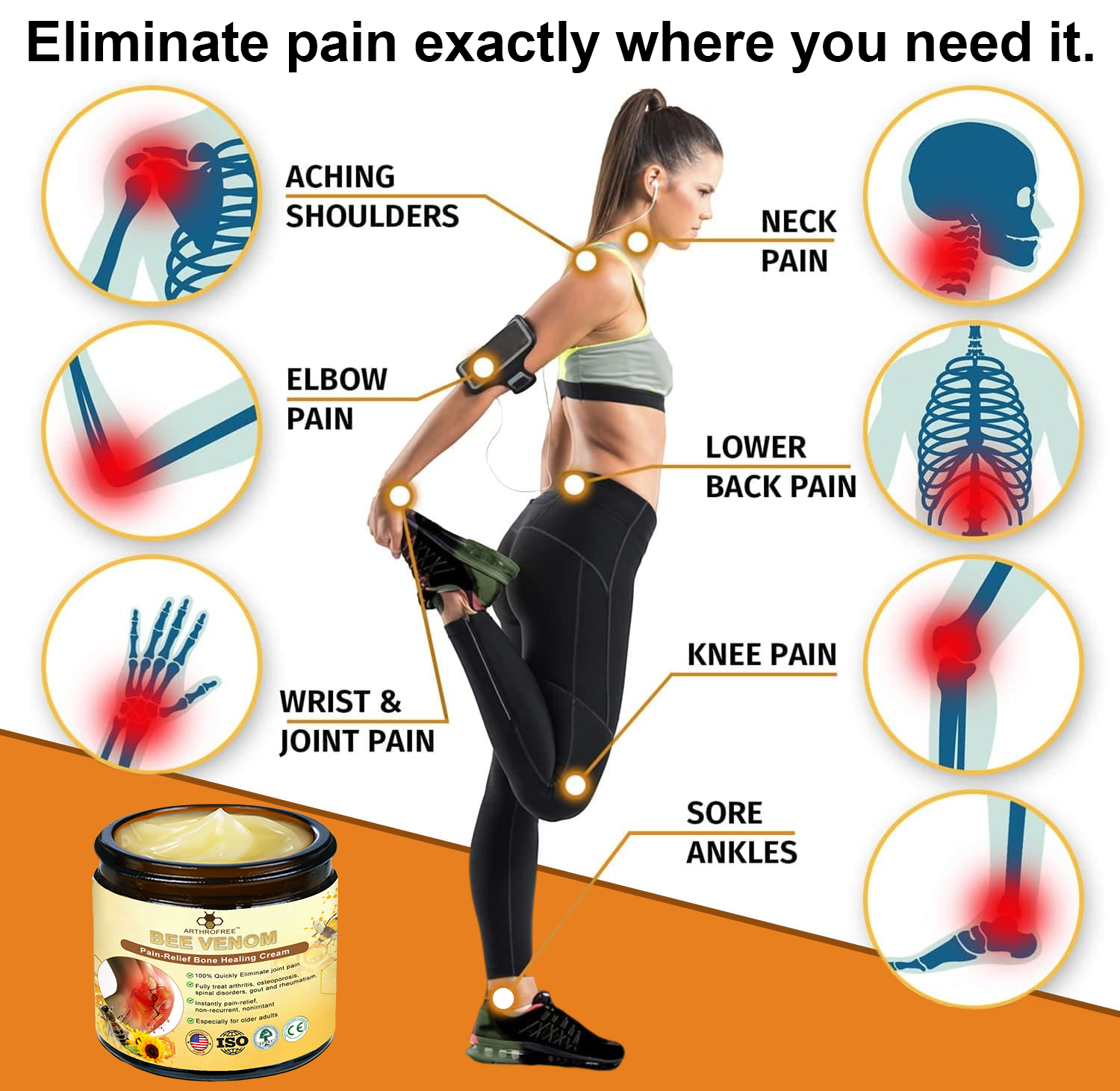 ArthroFree™ Bee-Venom Pain-Relief Bone Healing Cream (🐝Specially designed for older adults & recommended by AAOS)