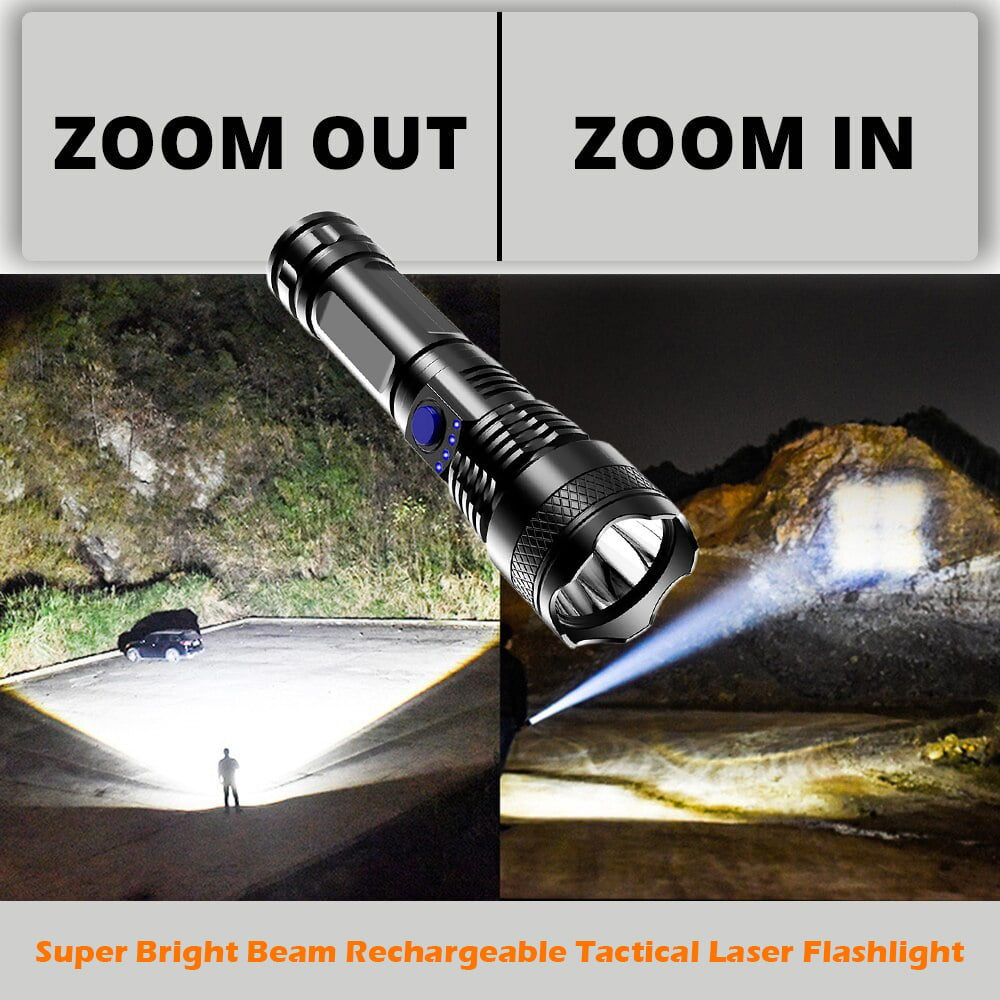 🎁Last Day Promotion- SAVE 49%🏠LED Rechargeable Tactical Laser Flashlight-Buy 2 Free Shipping