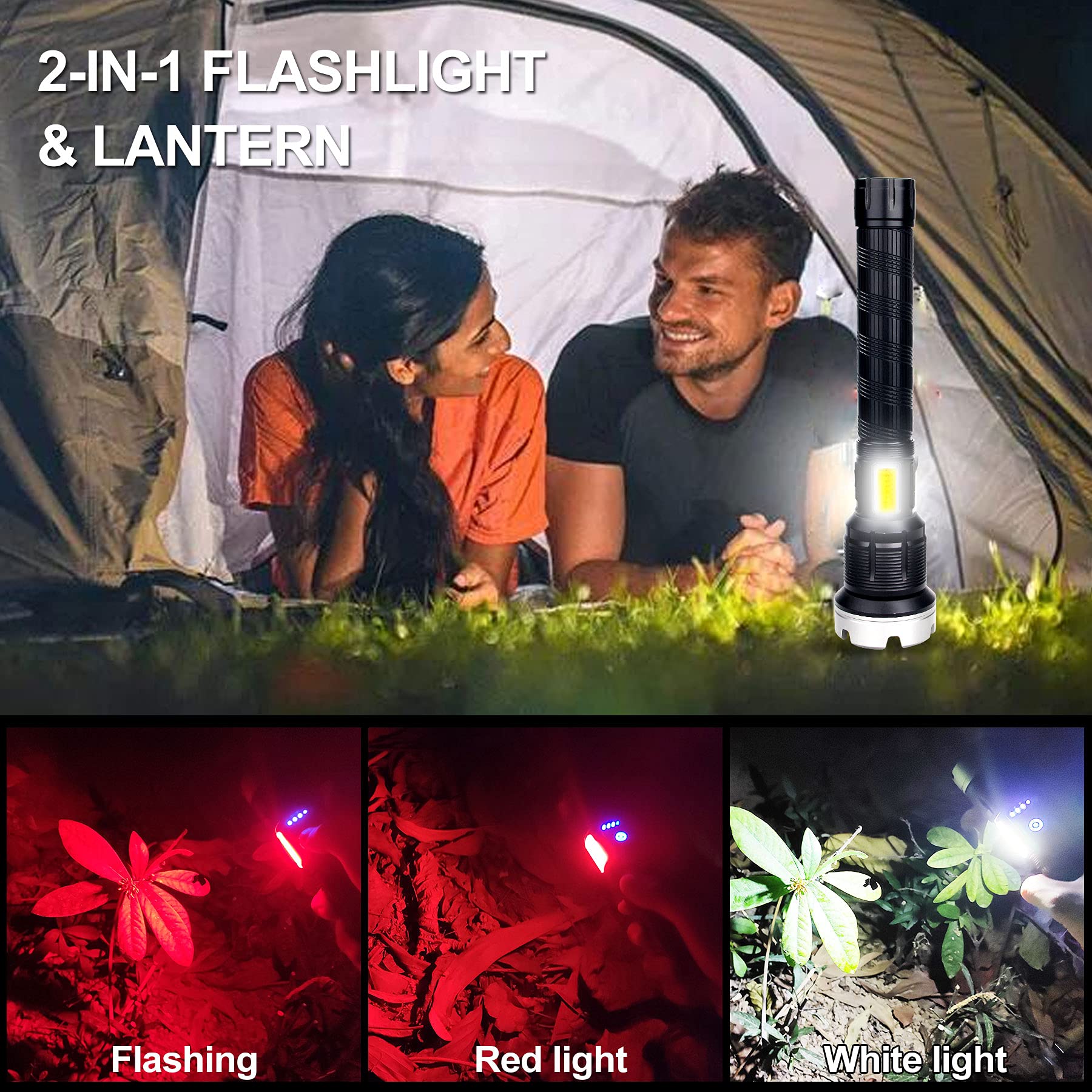 🎁Last Day Promotion- SAVE 49%🏠LED Rechargeable Tactical Laser Flashlight-Buy 2 Free Shipping