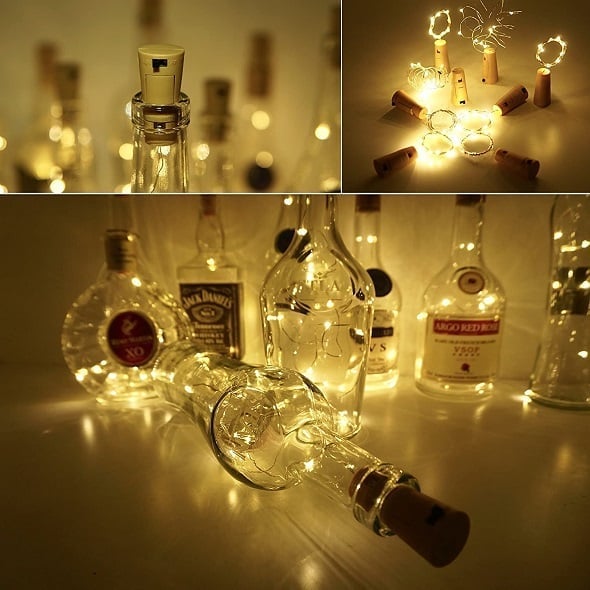 BOTTLE LIGHTS ( Battery Included - Replaceable ) 