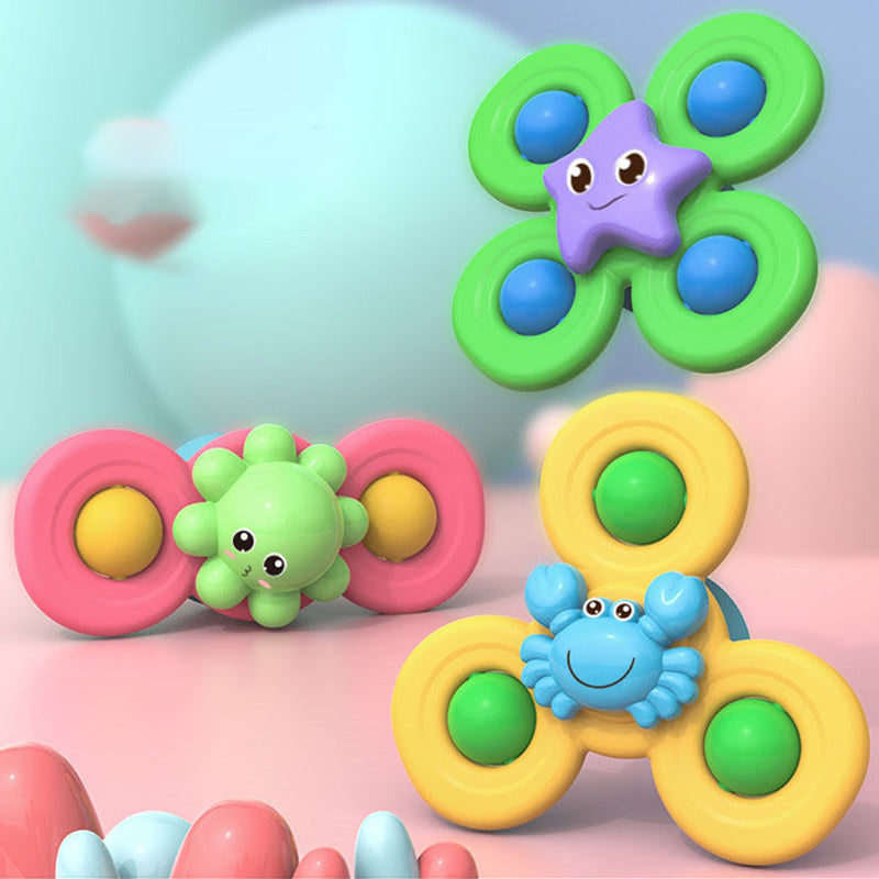 Suction cup spinner toys