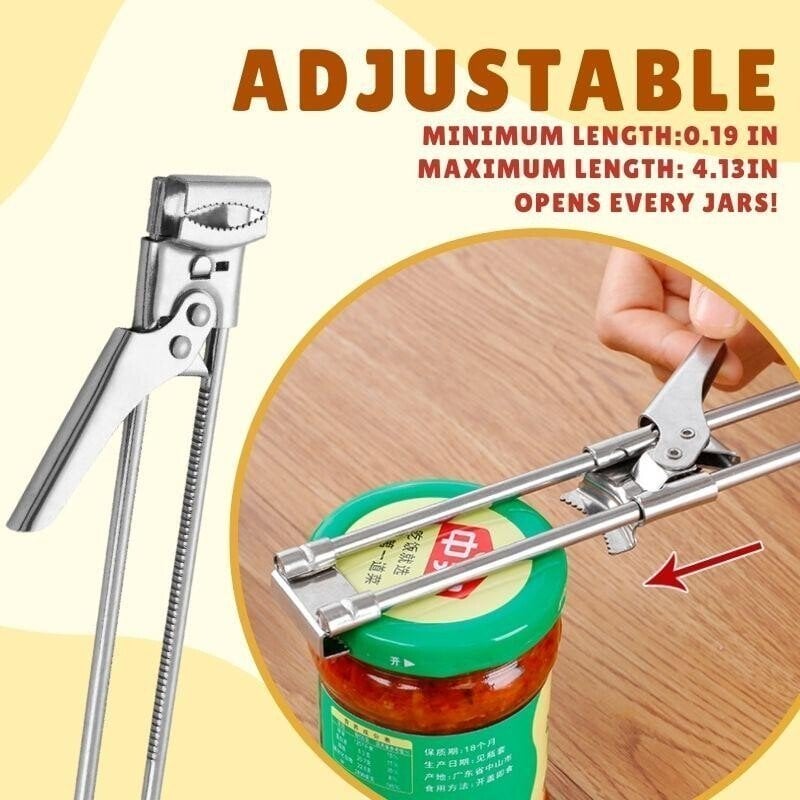 Adjustable Stainless Steel Can Opener 