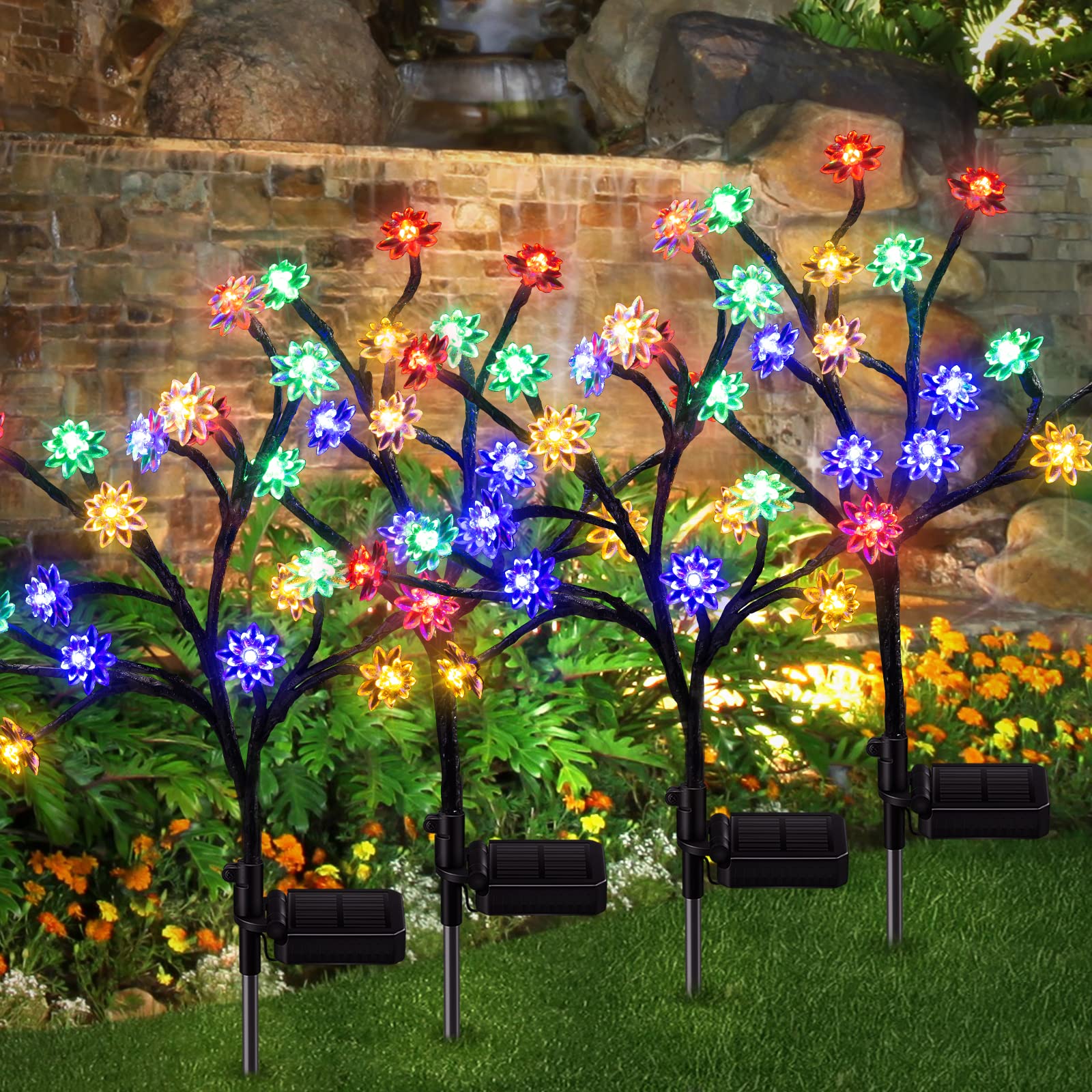 🔥IP65 Waterproof Solar Powered Fairy Flower Lights