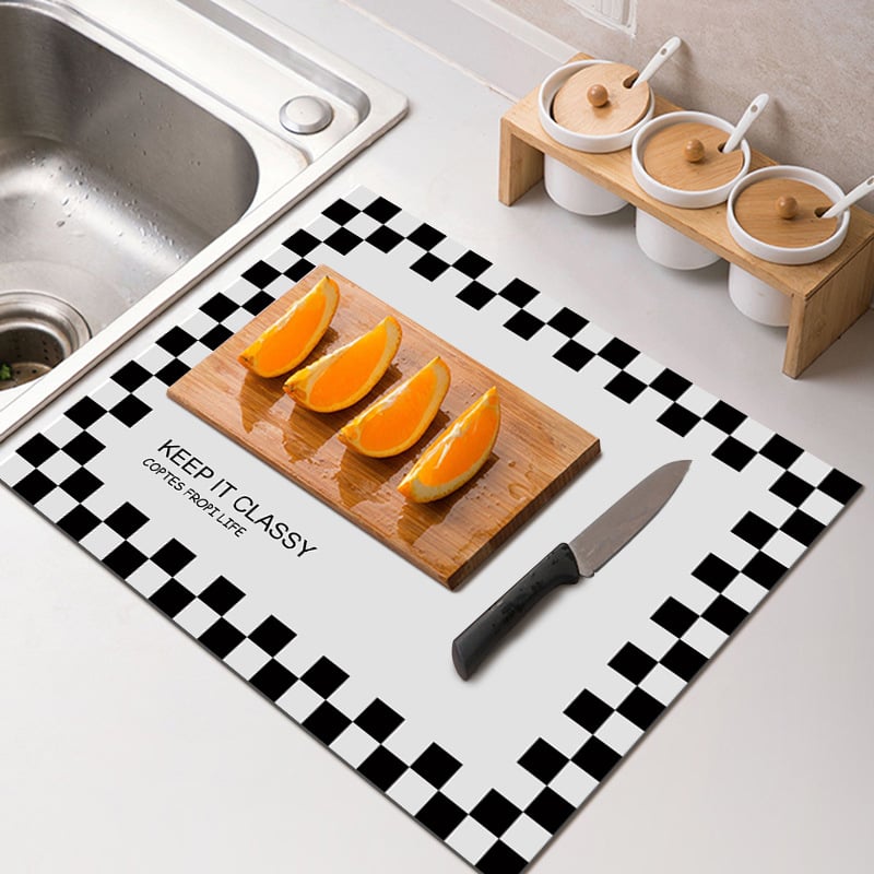 Kitchen Super Absorbent Draining Mat 