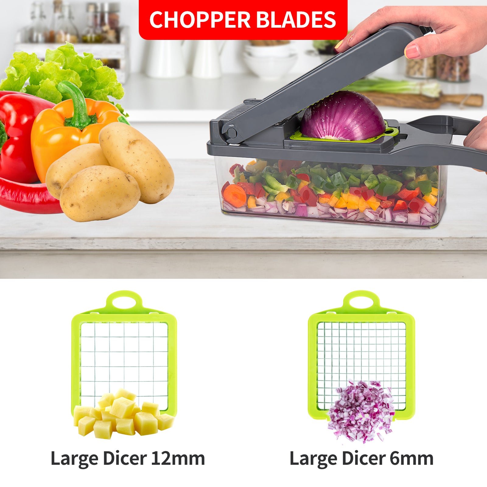 15 in 1 Multifunctional vegetable chopper 