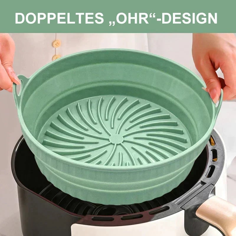 Silicone hot air fryer grill pan 