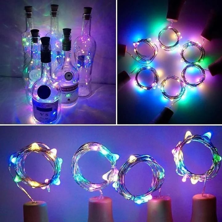 BOTTLE LIGHTS ( Battery Included - Replaceable ) 