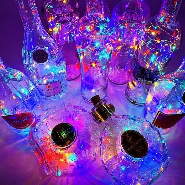 BOTTLE LIGHTS ( Battery Included - Replaceable ) 