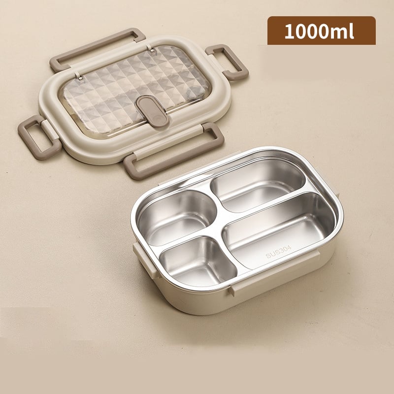 Microwaveable Stainless Steel Insulated Bento Box 