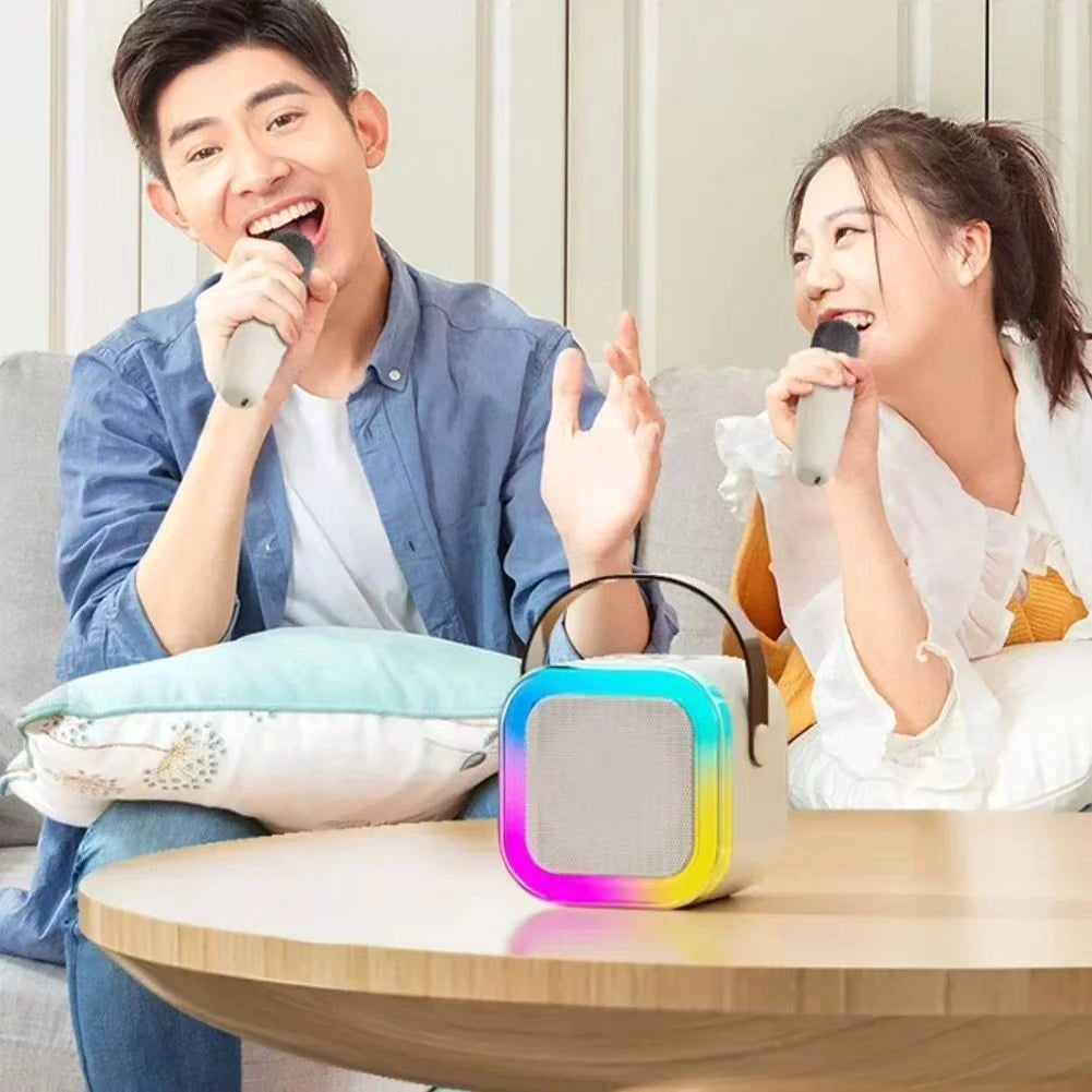 Best Gift Kids : Bluetooth Speaker with Karaoke Mic & RGB Lights