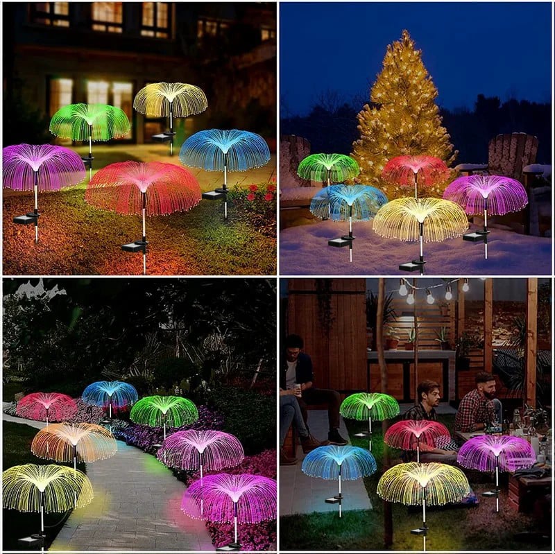 🎄Solar Garden Changing Jellyfish Lights