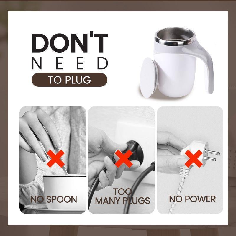 Magnetic Automatic Self-Stirring Coffee Mug 