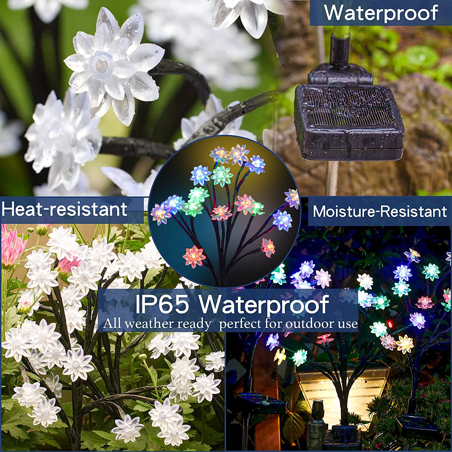 🔥IP65 Waterproof Solar Powered Fairy Flower Lights