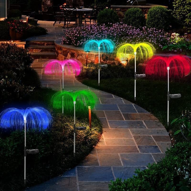 🎄Solar Garden Changing Jellyfish Lights