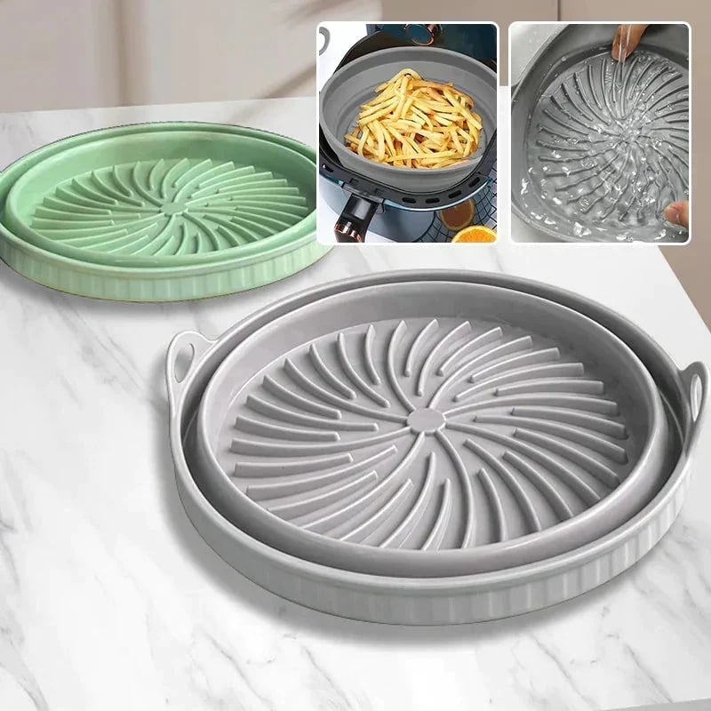 Silicone hot air fryer grill pan 