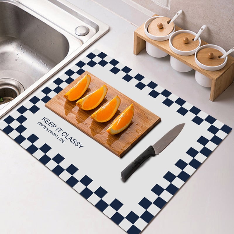 Kitchen Super Absorbent Draining Mat 