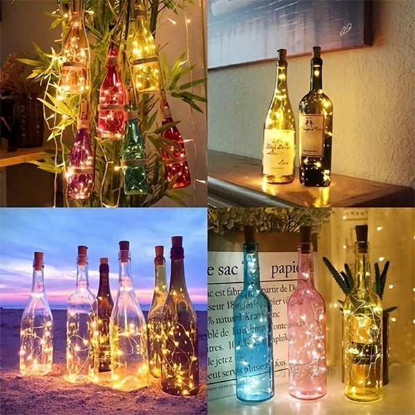 BOTTLE LIGHTS ( Battery Included - Replaceable ) 