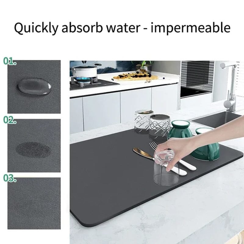 Kitchen Super Absorbent Draining Mat 