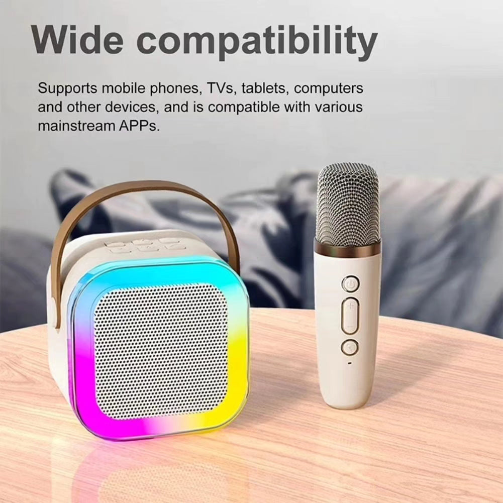 Best Gift Kids : Bluetooth Speaker with Karaoke Mic & RGB Lights