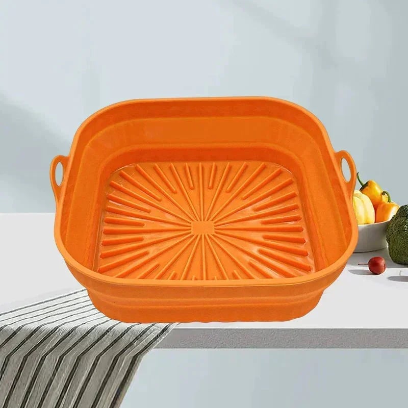 Silicone hot air fryer grill pan 