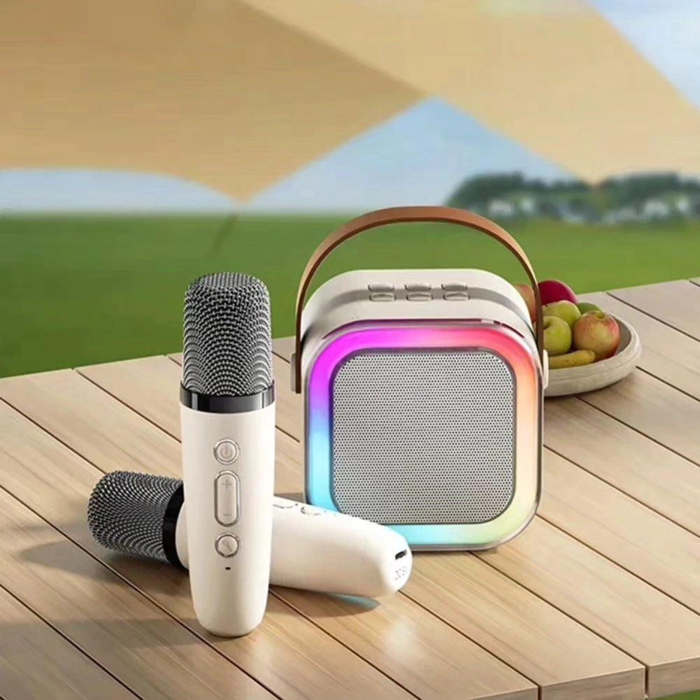 Best Gift Kids : Bluetooth Speaker with Karaoke Mic & RGB Lights