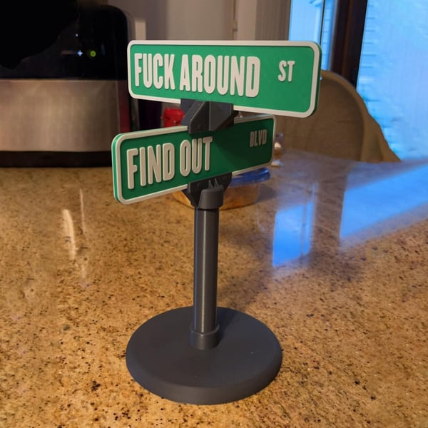 Street Sign Desktop Decor | Fun Desktop Gifts