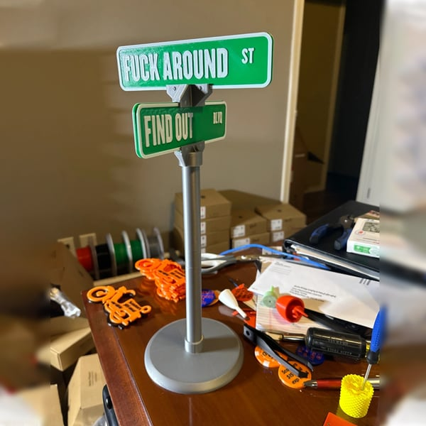 Street Sign Desktop Decor | Fun Desktop Gifts