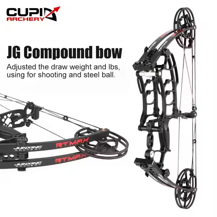 Steel Ball Compound Bow Dual Purpose Bow and Arrow Adjustable Adults Hunting Accessories Archery Composite Pulley Bow