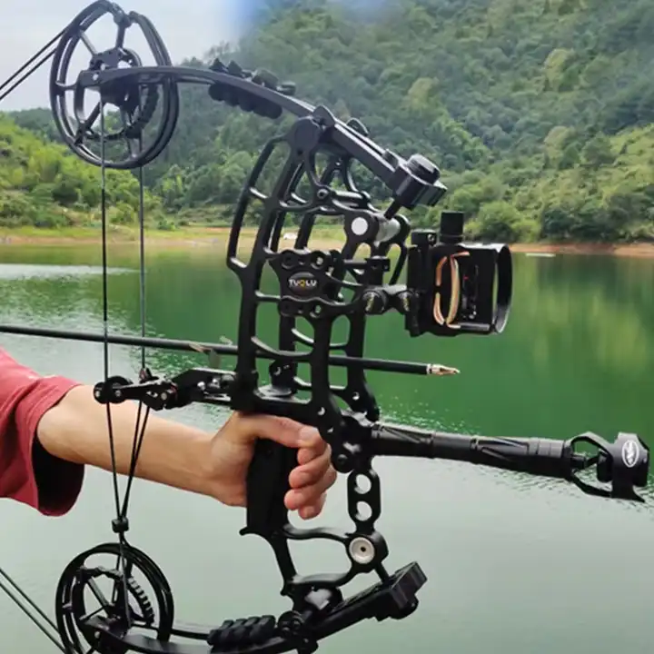 Steel Ball Compound Bow Dual Purpose Bow and Arrow Adjustable Adults Hunting Accessories Archery Composite Pulley Bow