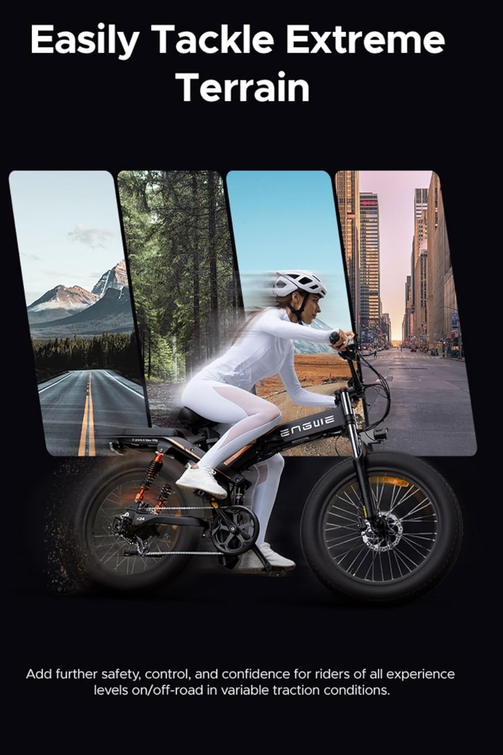 Promotions 🔥X24/X26 1200W Electric Bike for Adults, 26 x 4.0 Fat Tire Folding Ebike with Single/Dual Removable Battery 48V 19.2AH/+10AH up to 62/94Miles & 31MPH