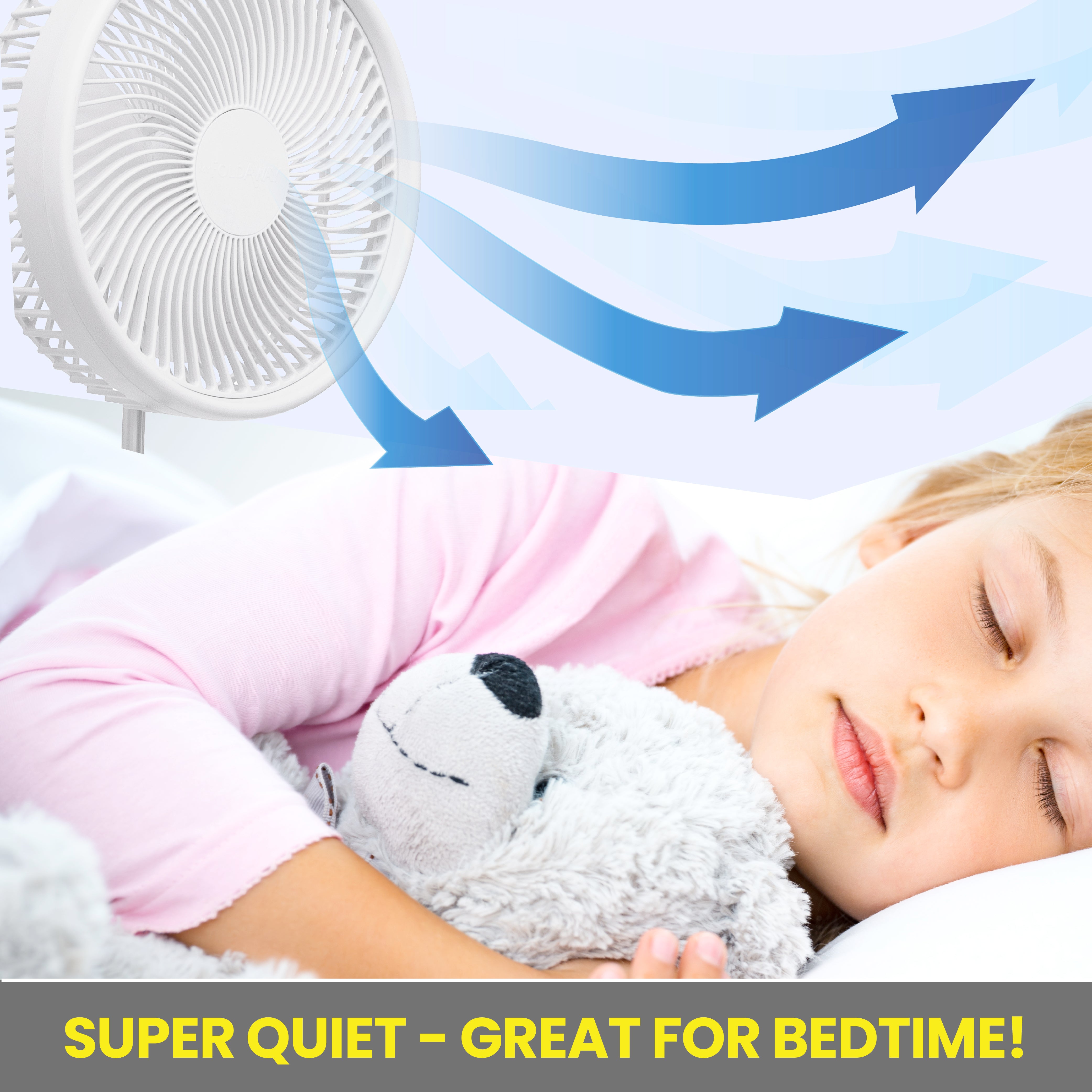 Mini Foldaway Fan- White