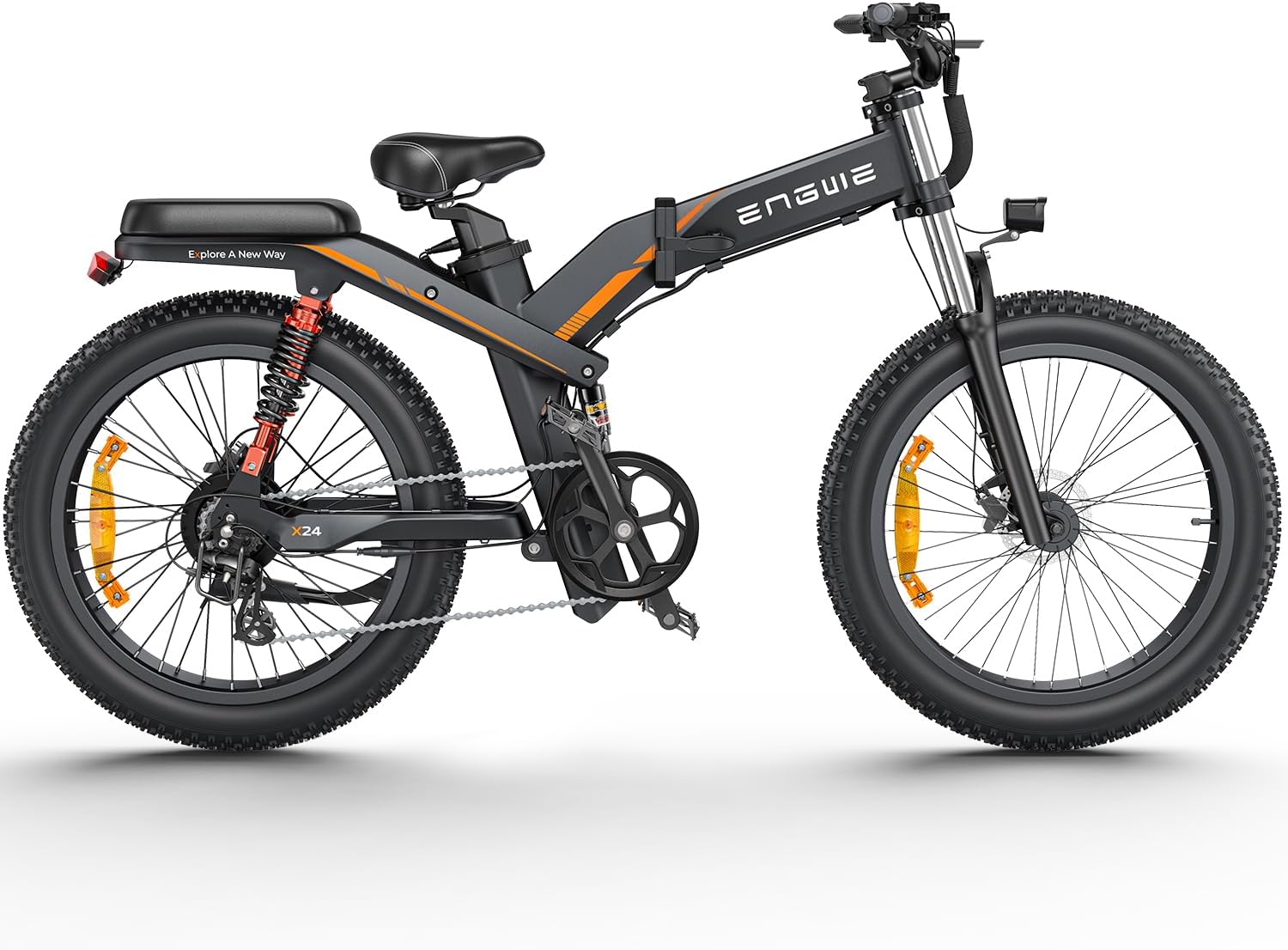Promotions 🔥X24/X26 1200W Electric Bike for Adults, 26 x 4.0 Fat Tire Folding Ebike with Single/Dual Removable Battery 48V 19.2AH/+10AH up to 62/94Miles & 31MPH
